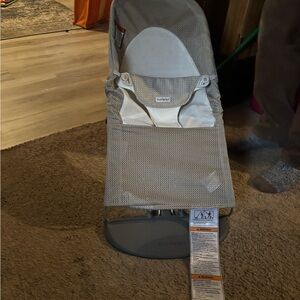 Gray Mesh Bouncer - Comfortable Infant Seat